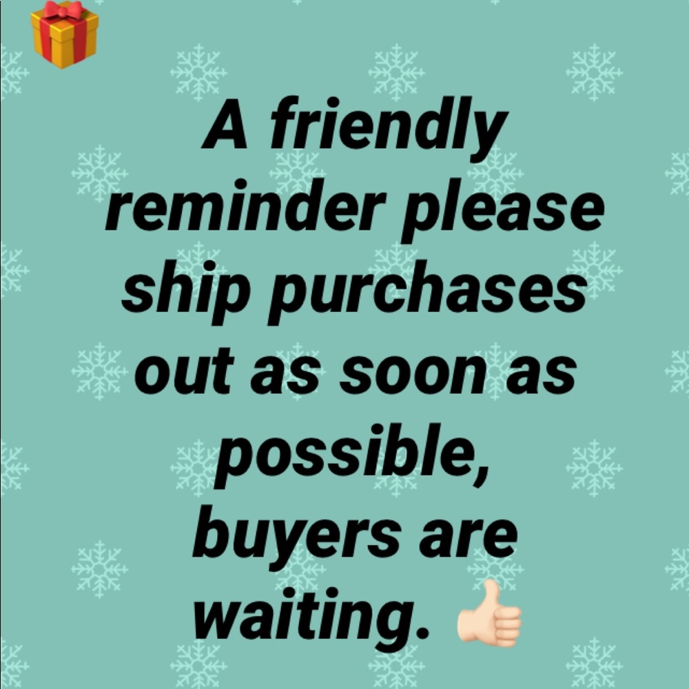 A friendly reminder